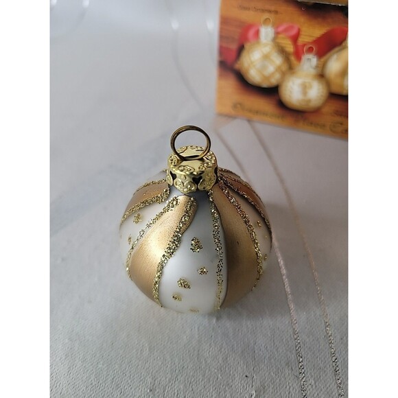 20 Giftco Christmas Holiday Glitter Ornament Place Card Holders 2" Tall w Boxes - Picture 3 of 15